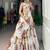 Off-White Chiffon Printed Floral Festive Party Wear Lehenga Choli Set