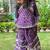 Purple floral palazzo set