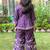 Purple floral palazzo set