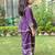 Purple floral palazzo set