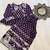 Purple floral palazzo set