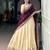 Beige Silk Blend Plain Traditional Sangeet Lehenga Choli Set