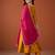 Embroidery Vichitra Silk Fabric Flared Anarkali Pant and Dupatta Set