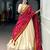 Beige Silk Blend Plain Traditional Sangeet Lehenga Choli Set