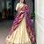 Beige Silk Blend Plain Traditional Wedding Lehenga Choli Set