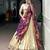 Beige Silk Blend Plain Traditional Wedding Lehenga Choli Set