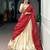 Beige Silk Blend Plain Traditional Bandhani Lehenga Choli Set