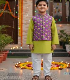 Lavender floral kurta set