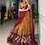 Mustard Silk Blend Printed Kalamkari Traditional Lehenga Choli Set