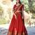 Orange Cotton Poly Plain Traditional Festive Lehenga Choli Set