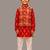 Red patola kurta set