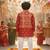 Red patola kurta set