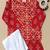 Red patola kurta set