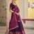Purple Cotton Poly Plain Traditional Sangeet Lehenga Choli Set