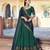 Green Cotton Poly Plain Traditional Party Wear Lehenga Choli Set