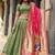 Festive Shimmer Organza Zari Woven Chaniya Choli with Designer Lace Border