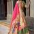 Festive Shimmer Organza Zari Woven Chaniya Choli with Designer Lace Border