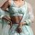 Light Sky Blue Net Embroidered Designer Sangeet Lehenga Choli Set