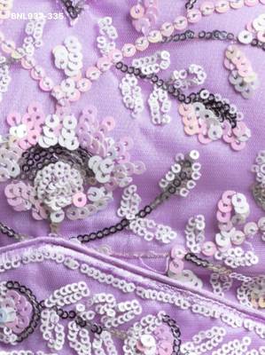 Lavender Net Embroidered Festive Reception Lehenga Choli Set 4