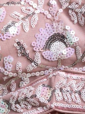 Light Pink Net Embroidered Designer Party Wear Lehenga Choli Set 3