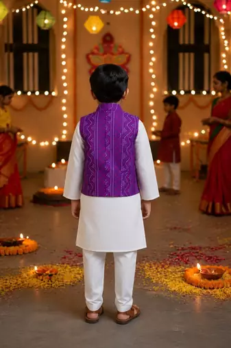 Bandhej kurta pajama set