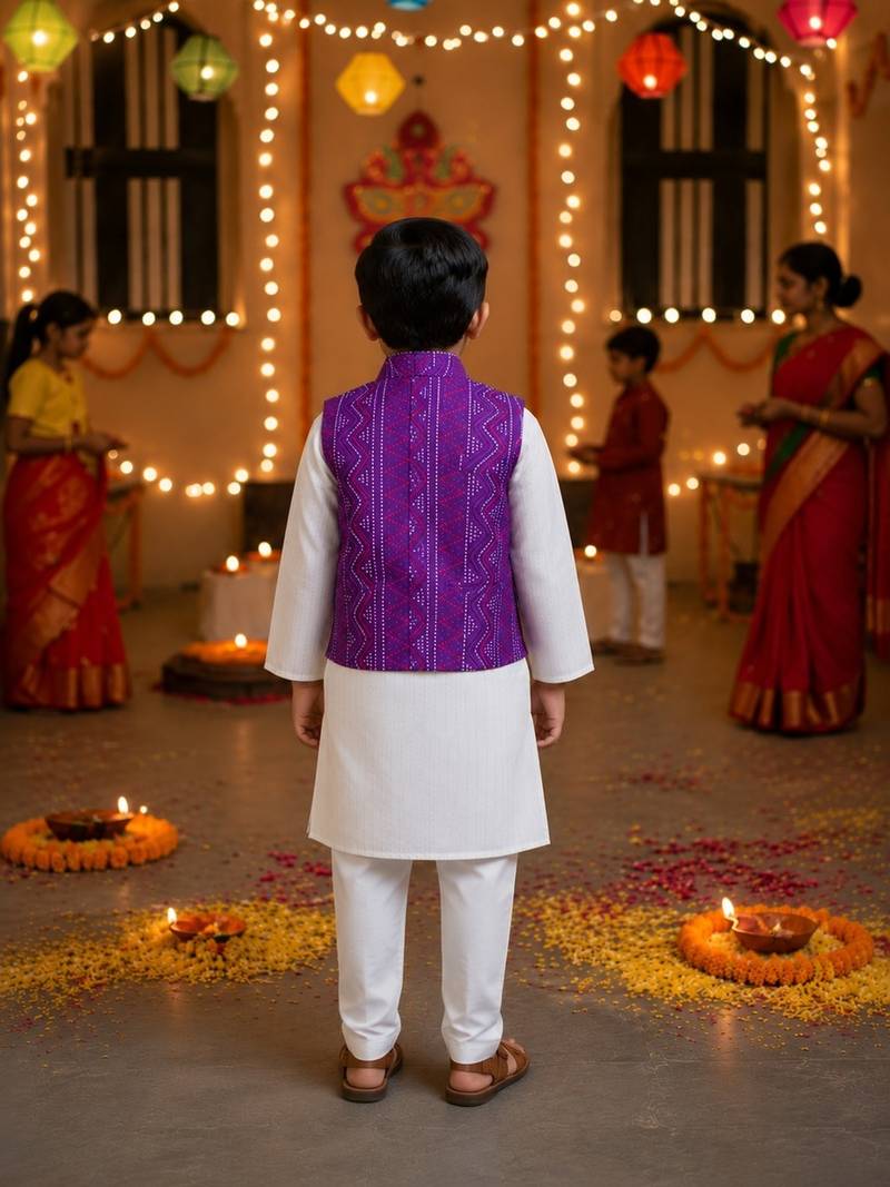 Bandhej kurta pajama set
