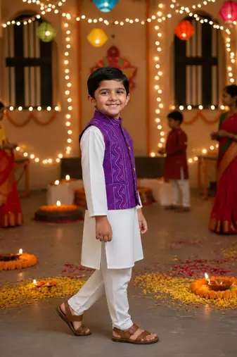 Bandhej kurta pajama set
