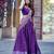 Purple Silk Blend Embroidered Festive Sangeet Lehenga Choli Set