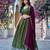 Green Silk Blend Embroidered Traditional Party Wear Lehenga Choli Set
