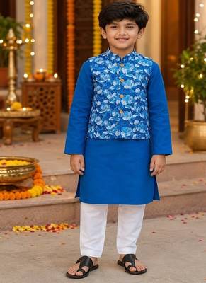 Floral jacket kurta set 1
