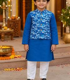 Floral jacket kurta set