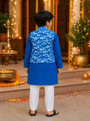 Floral jacket kurta set 2