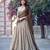 Beige Silk Blend Embroidered Festive Wedding Lehenga Choli Set