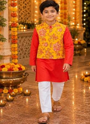 Floral kurta pajama set 1