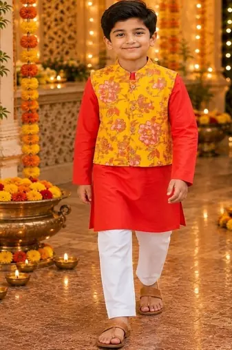 Floral kurta pajama set