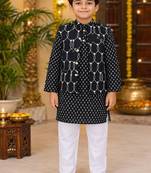 Black kurta pajama set