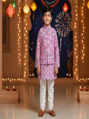 Lavender phool patti set 1