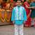 Sky blue kurta jacket set