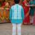 Sky blue kurta jacket set