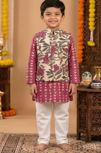 Printed kurta pajama set