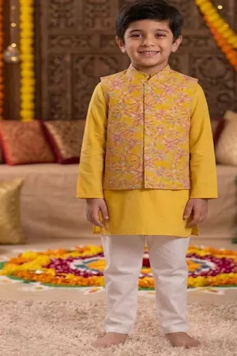 Digital floral kurta set