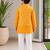 Yellow lurex kurta set