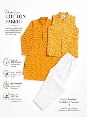 Yellow lurex kurta set 3