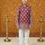 Plum foil kurta set
