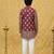 Plum foil kurta set