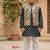 Blue jaal buta kurta set
