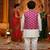 Wine jaal buta kurta set