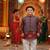 Mehroon ajrakh kurta set