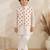Ikkat beige kurta set