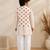 Ikkat beige kurta set